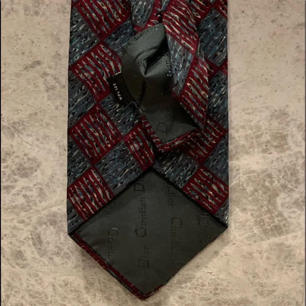 Christian Dior Mens Geometric Tie